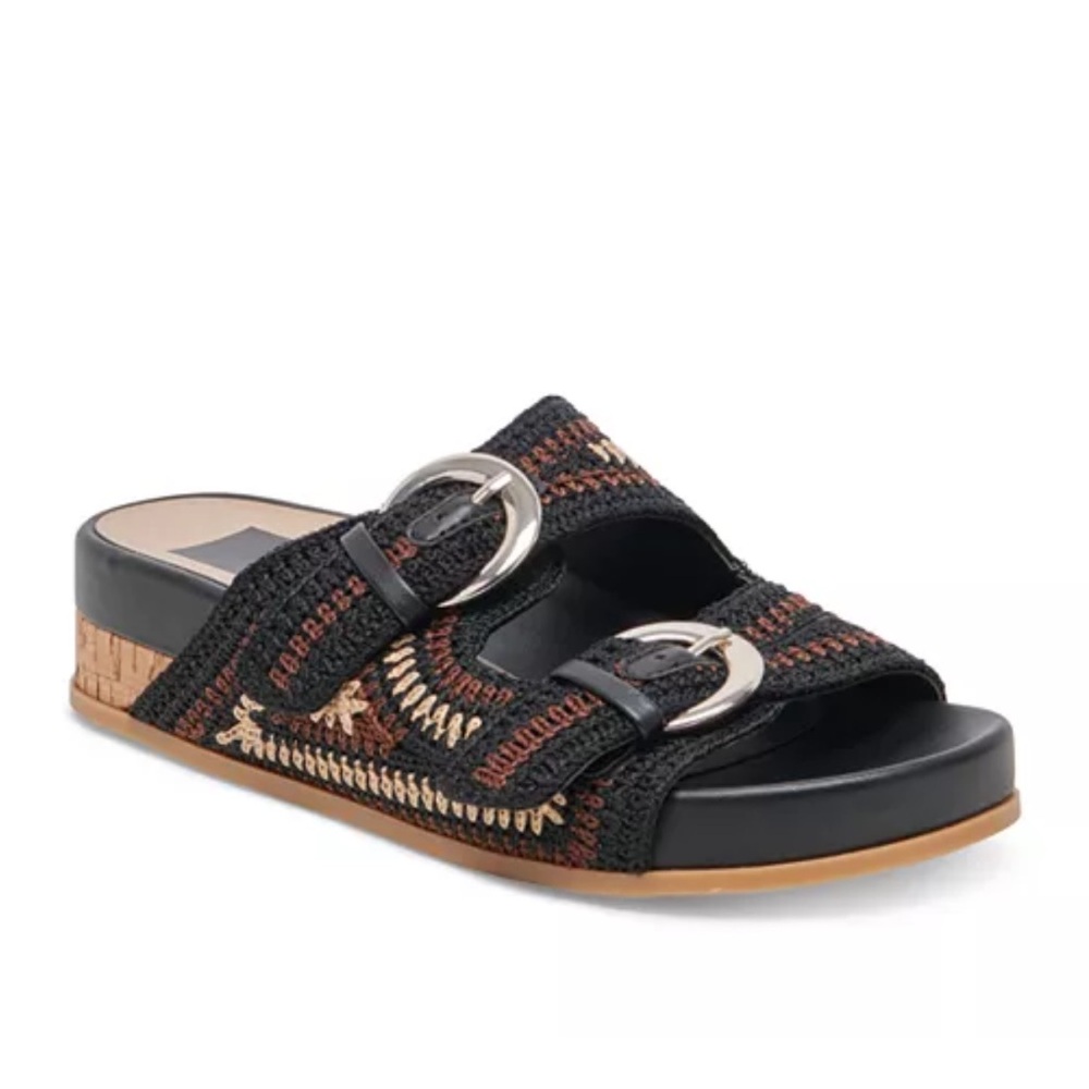 NWOT Dolce Vita Women's Ralli Slip On Stitch Buckled Sandals